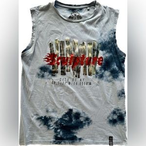 Xios tank top blue Size: Small - Graphic